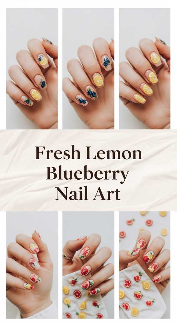 Next-Gen Nails: The Ultimate 2026 Trend Report for Every Manicure Lover Fresh Lemon Blueberry Nail Art 69ff6daaac5cb