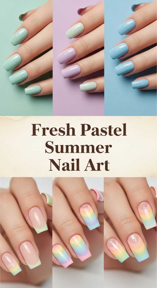 Fresh Pastel Summer Nail Art 6a006b60d764a