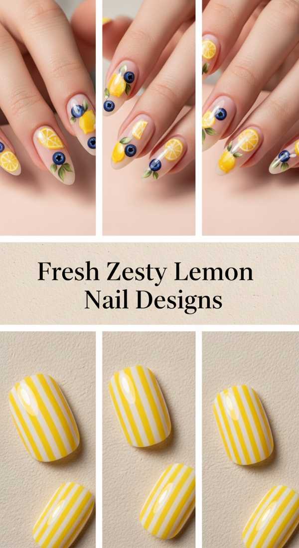 Fresh Zesty Lemon Nail Designs 69ff6d9e7f0a6