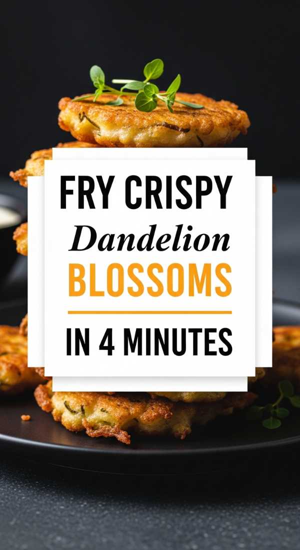 From Lawn to Table: Elevated Dandelion Recipes for the Modern Forager Fry Crispy Dandelion Blossoms In 4 Minutes 69fd889867ed1