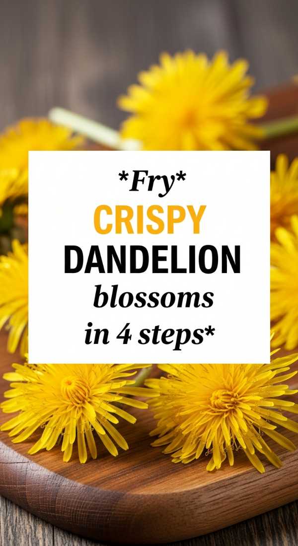 Fry Crispy Dandelion Blossoms In 4 Steps 69f6f4b3a0942