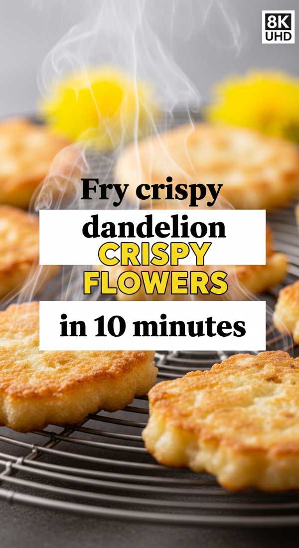 Fry Crispy Dandelion Flowers In 10 Minutes 69f47b4401dcd