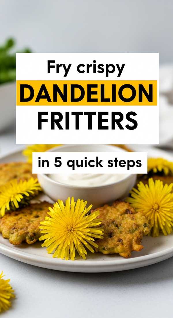 Fry Crispy Dandelion Fritters In 5 Quick Steps 69f59f7b21441