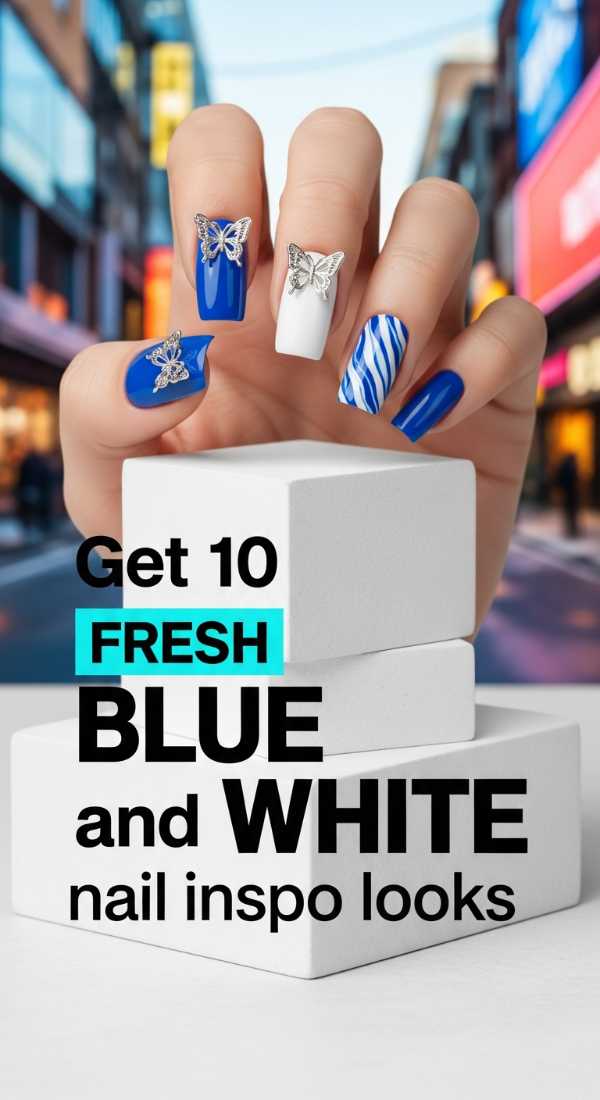 Get 10 Fresh Blue And White Nail Inspo Looks 69fc7e6381a34