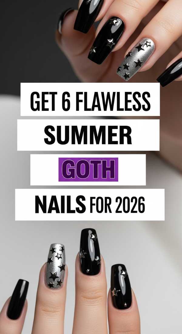 Get 6 Flawless Summer Goth Nails For 2026 6a059f9168936