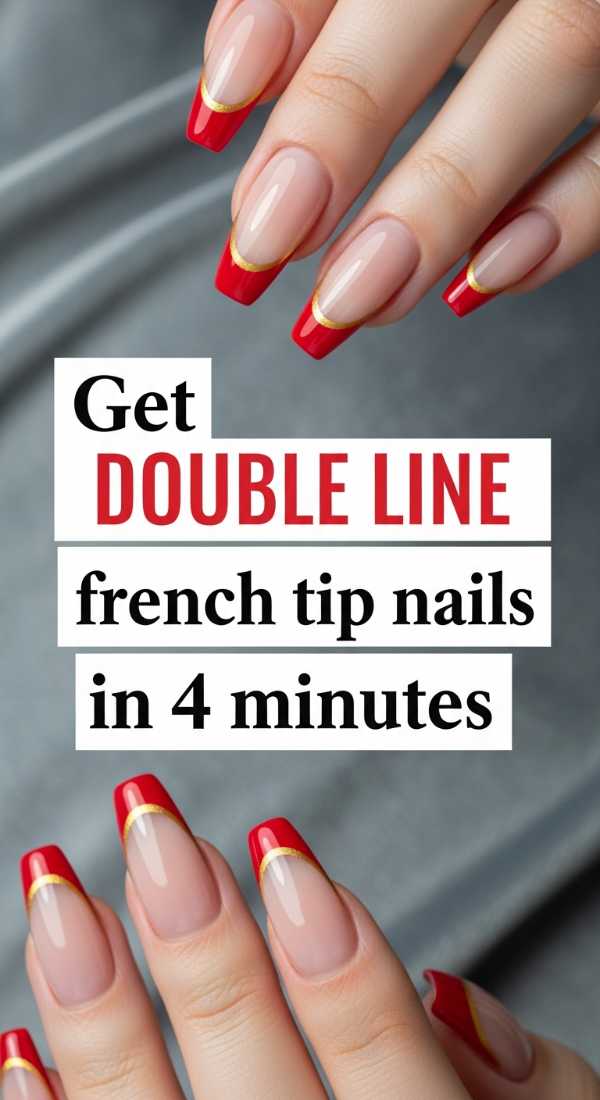 Beyond the Basic White: The Bold Evolution of French Tip Artistry Get Double Line French Tip Nails In 4 Minutes 6a1a9983d222b