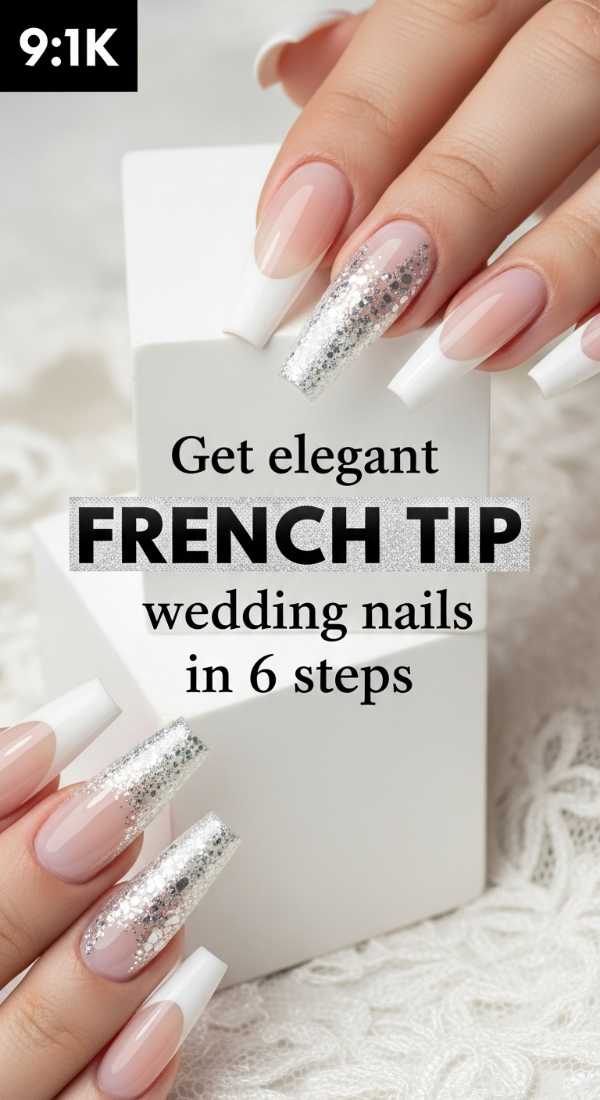 Get Elegant French Tip Wedding Nails In 6 Steps 6a021e6dba83a
