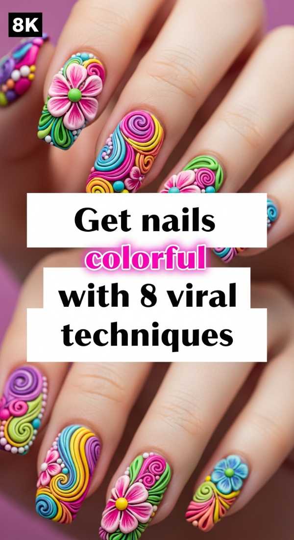 Bursting with Color: How to Create Professional 3D Junk Nails Get Nails Colorful With 8 Viral Techniques 6a0f0b80d3c07