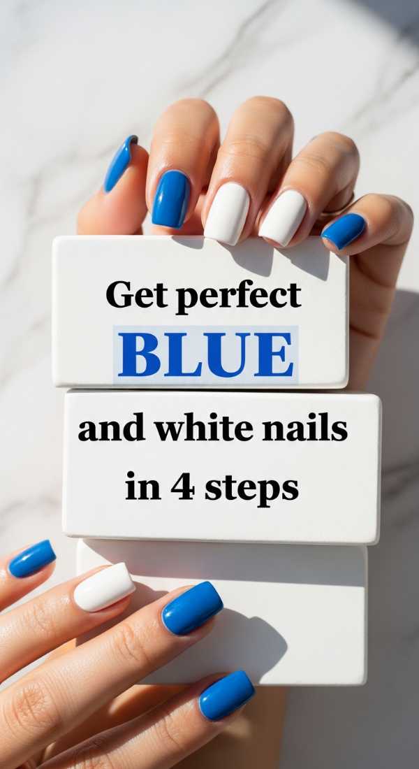 Get Perfect Blue And White Nails In 4 Steps 69f4c120281fc