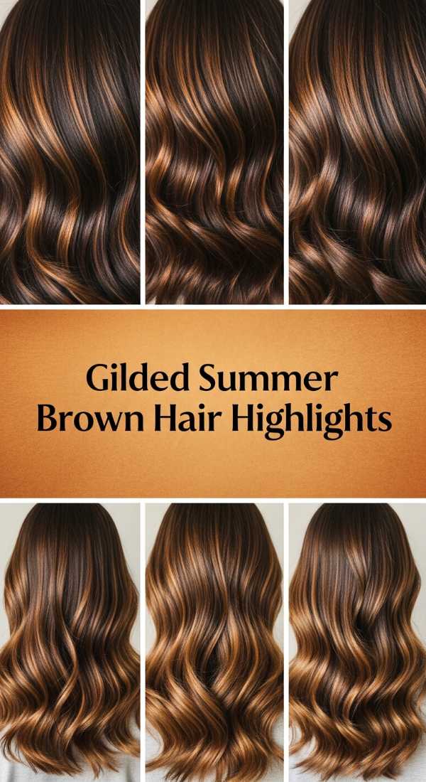 Gilded Summer Brown Hair Highlights 6a08d5e462f94
