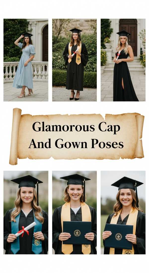 Chic Commencement: How to Master the Luxury Spring Aesthetic This Season Glamorous Cap And Gown Poses 6a134c2380a9d