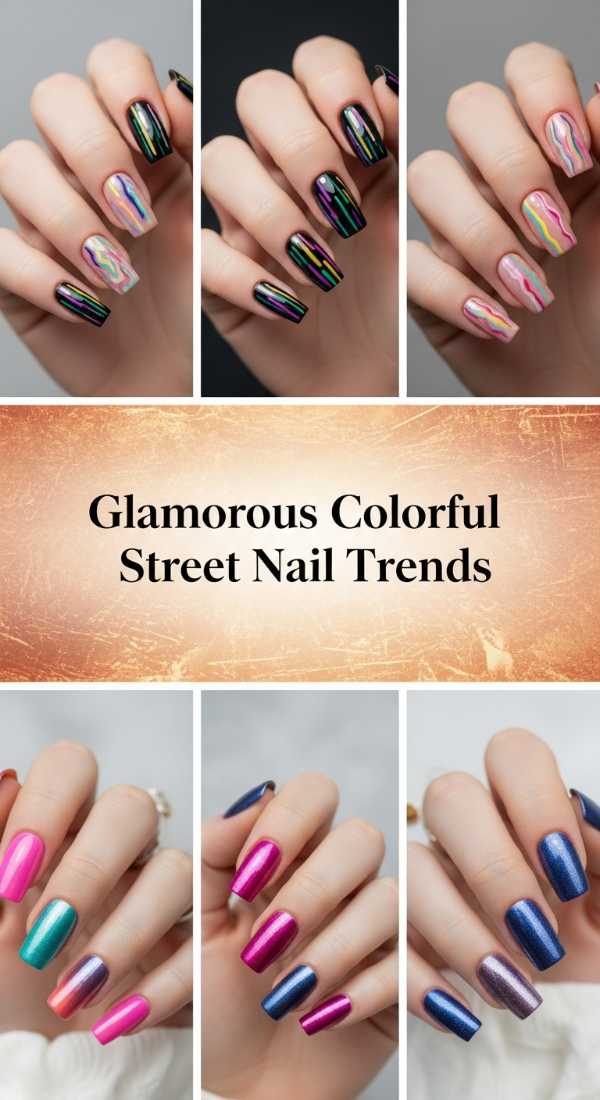 Glamorous Colorful Street Nail Trends 6a08aff23997b