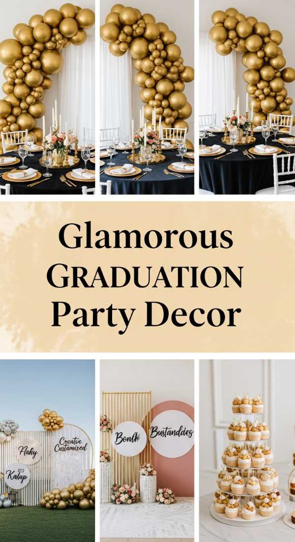 Glamorous Graduation Party Decor 6a134c419d1f6