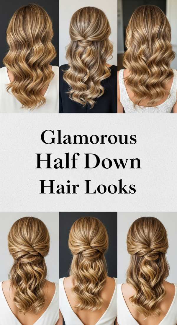 Glamorous Half Down Hair Looks 69fde776ceb4e