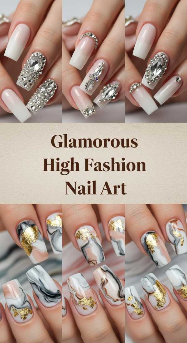 Glamorous High Fashion Nail Art 6a134d306d976