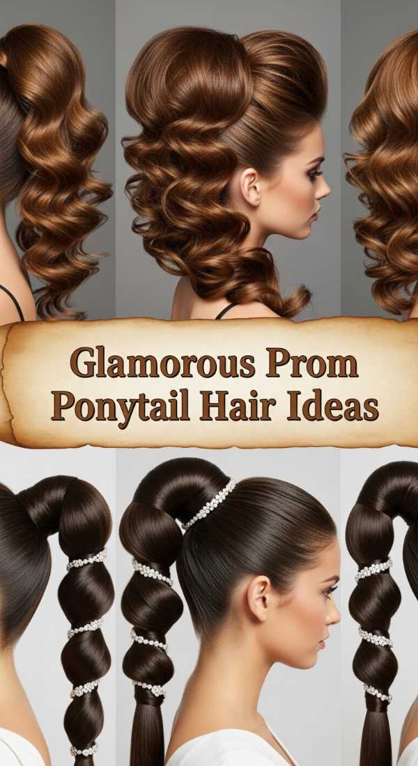 Glamour in Motion: Sophisticated Styling for High-Profile Occasions Glamorous Prom Ponytail Hair Ideas 6a08ce6163ad5