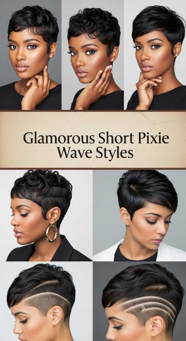 Glamorous Short Pixie Wave Styles 6a142b8854af7