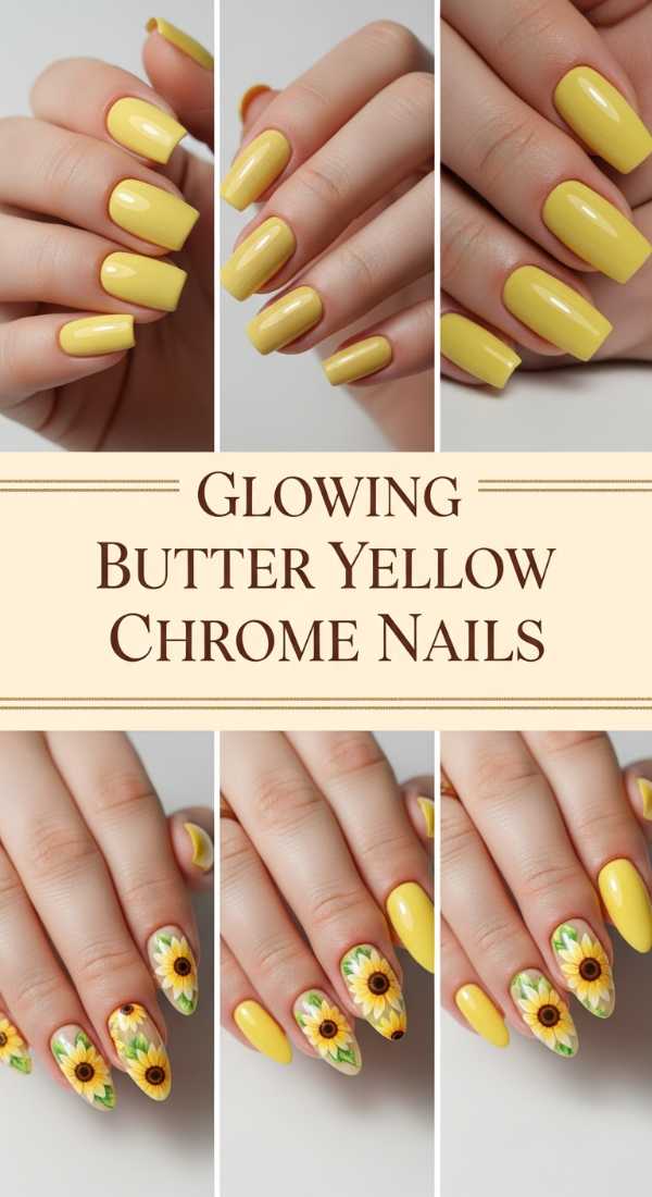 Move Over 2025: Why 2026 Nail Art is Taking Over the Beauty World Glowing Butter Yellow Chrome Nails 69ff6db13c41b