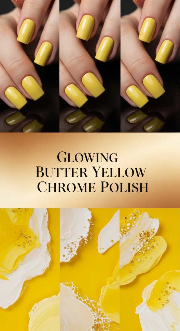 From Chrome to Bio-Digital: 2026's Hottest Nail Trends Revealed Glowing Butter Yellow Chrome Polish 69ff6bfdbd82b