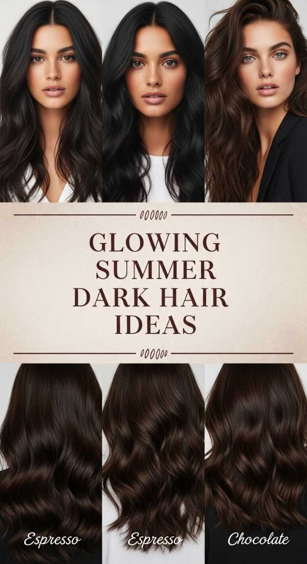 Glowing Summer Dark Hair Ideas 6a08ce7256bb5