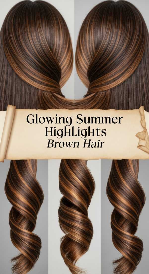 Glowing Summer Highlights Brown Hair 6a08ce6673795