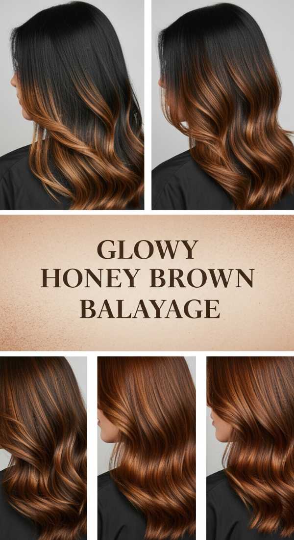 Glowy Honey Brown Balayage 6a08cb493e1b1