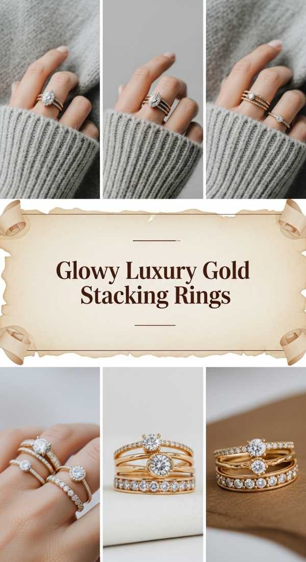Glowy Luxury Gold Stacking Rings 69fdbc3f9e7c6