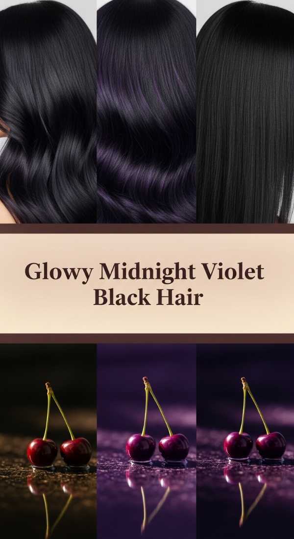 Glowy Midnight Violet Black Hair 6a142df45cd9b