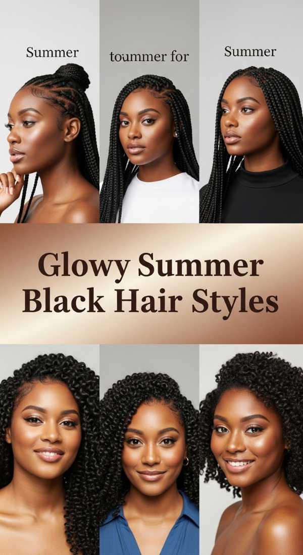 Sun-Kissed & Sophisticated: The Ultimate Summer and Graduation Hair Guide Glowy Summer Black Hair Styles 6a08d289df6c1