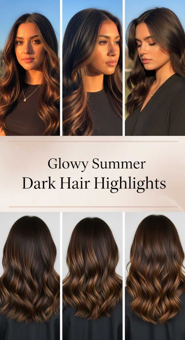 Sculpted for Tomorrow: The Ultimate 2026 Luxury Hair Guide Glowy Summer Dark Hair Highlights 6a08cb6f3c3c5