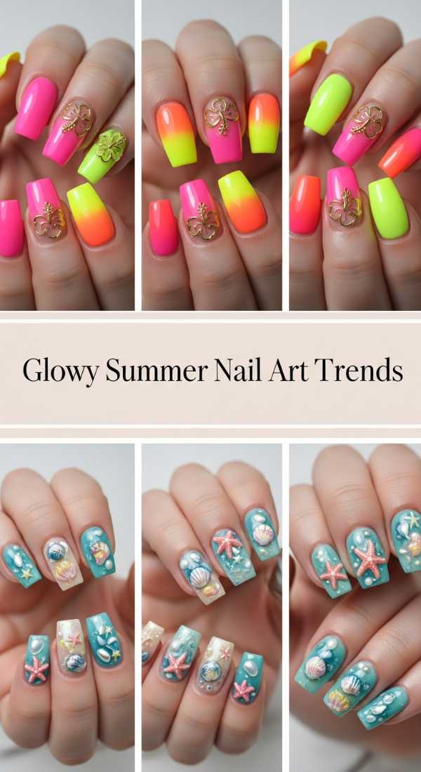 Glowy Summer Nail Art Trends 6a134d41d4589