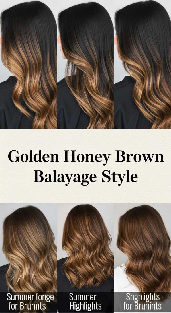 Golden Honey Brown Balayage Style 6a08d29b23463