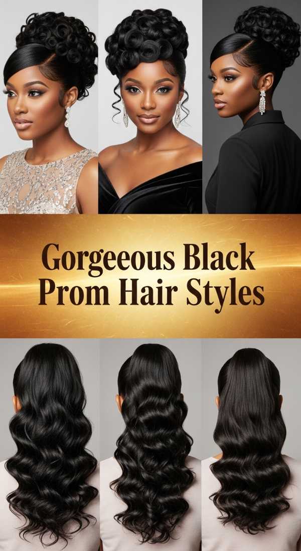 Transform Your Look: Stunning Hair Ideas for Every Occasion Gorgeous Black Prom Hair Styles 69ff7f154d02c