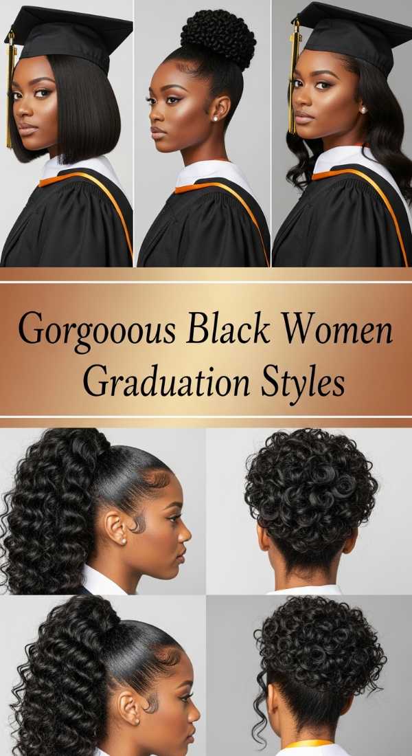 Gorgeous Black Women Graduation Styles 6a08cd08c5a9f