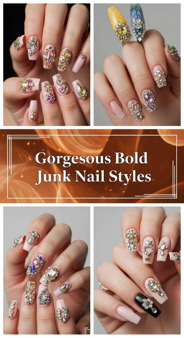 Gorgeous Bold Junk Nail Styles 6a08b00e1f640