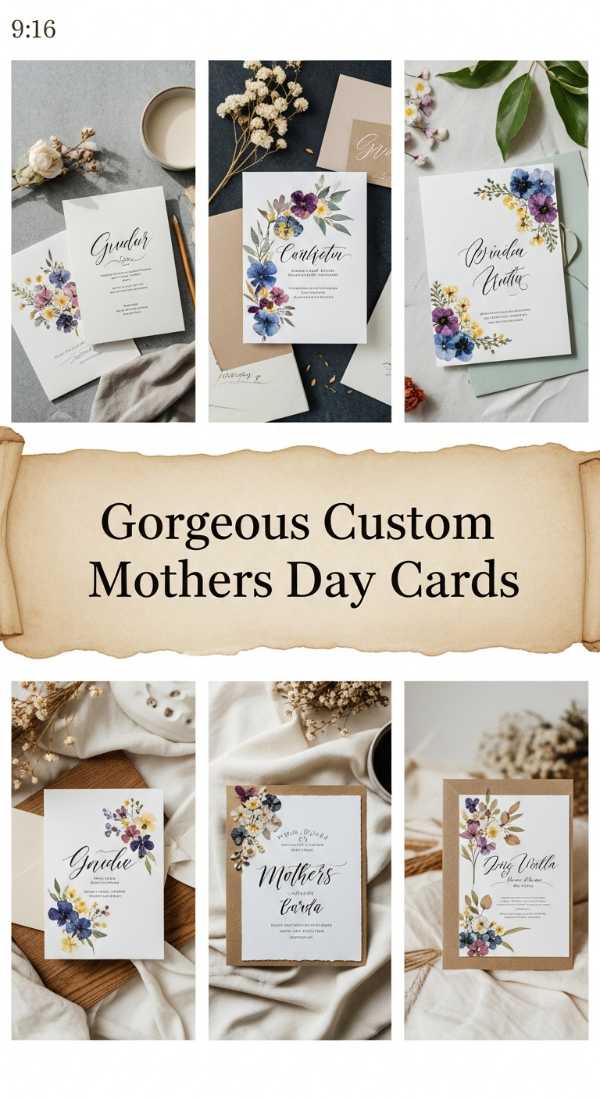 The Seasonal Joy Handbook: Your All-In-One Guide to Festive Entertaining Gorgeous Custom Mothers Day Cards 6a134f13291c9