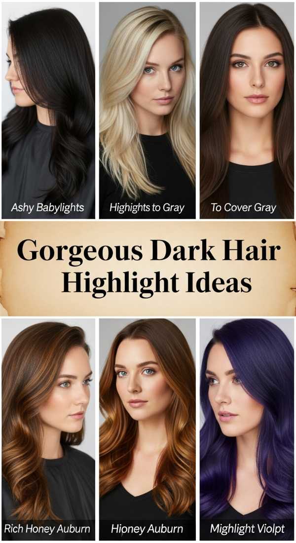 From Cyber-Chic to Retro-Revival: 2026’s Biggest Hair Trends Revealed Gorgeous Dark Hair Highlight Ideas 6a141de848561