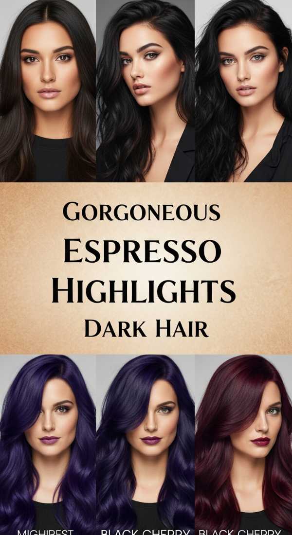 Gorgeous Espresso Highlights Dark Hair 6a141e04a538c
