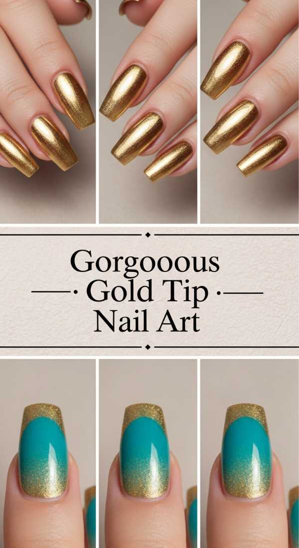 Gorgeous Gold Tip Nail Art 6a0859df2fca0