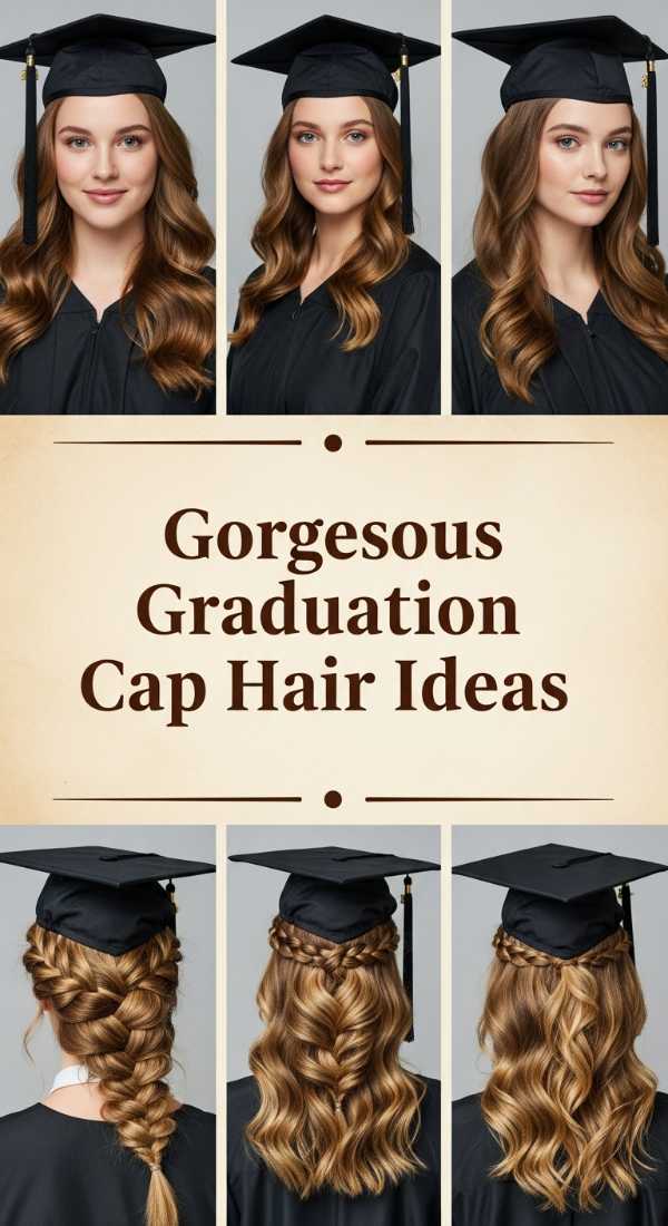 Gorgeous Graduation Cap Hair Ideas 6a08cb5de2945