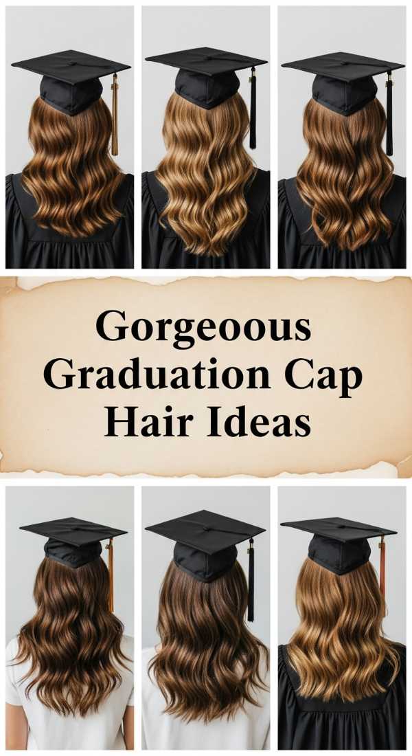 Gorgeous Graduation Cap Hair Ideas 6a142b717bd54