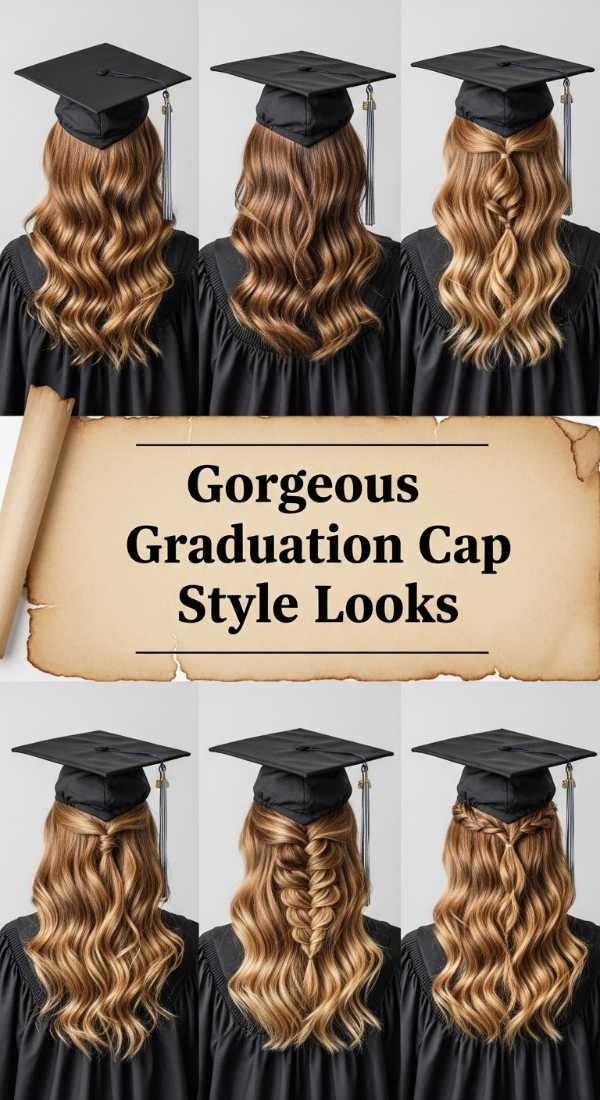 Gorgeous Graduation Cap Style Looks 6a142ba5db4aa
