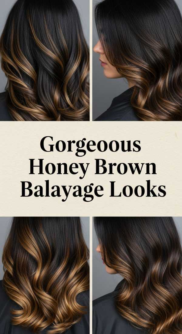 Gorgeous Honey Brown Balayage Looks 6a08d291689fa
