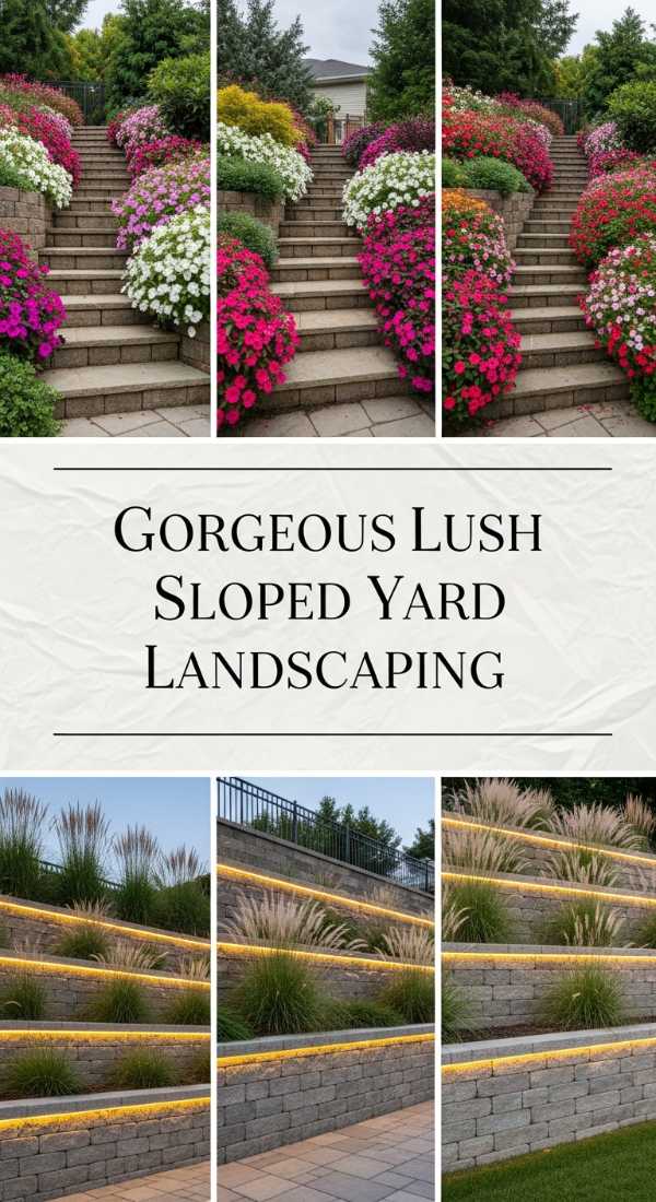 Gorgeous Lush Sloped Yard Landscaping 69ff4738afb06