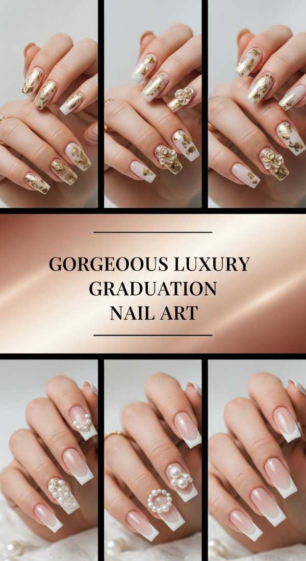 Gorgeous Luxury Graduation Nail Art 6a134f18d750a
