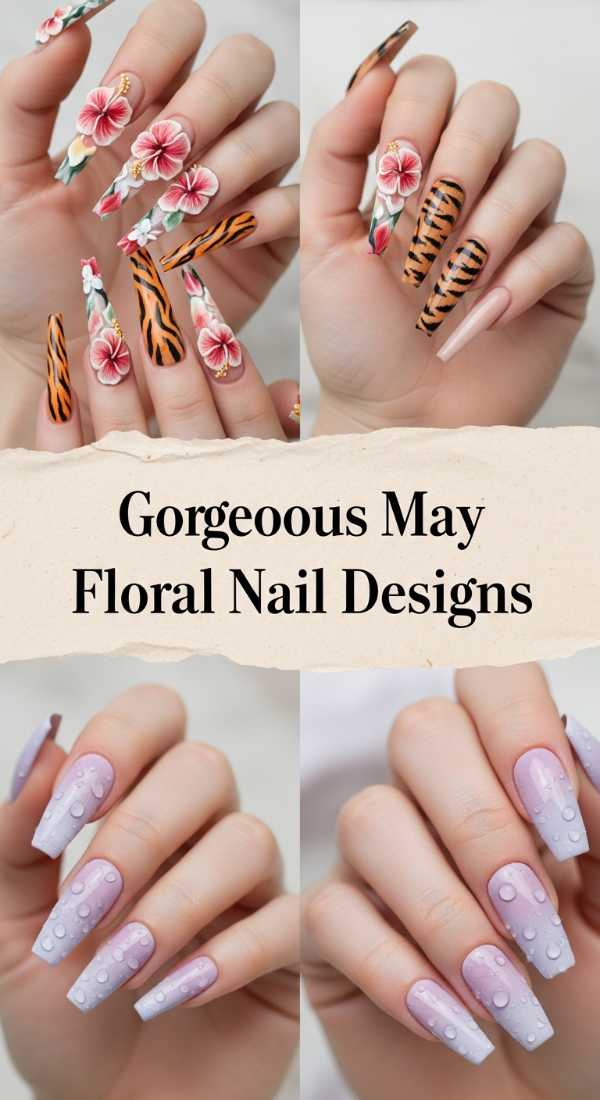 Gorgeous May Floral Nail Designs 6a134d3b74db6