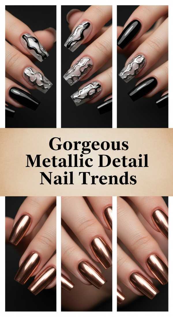Gorgeous Metallic Detail Nail Trends 6a1348faa3732