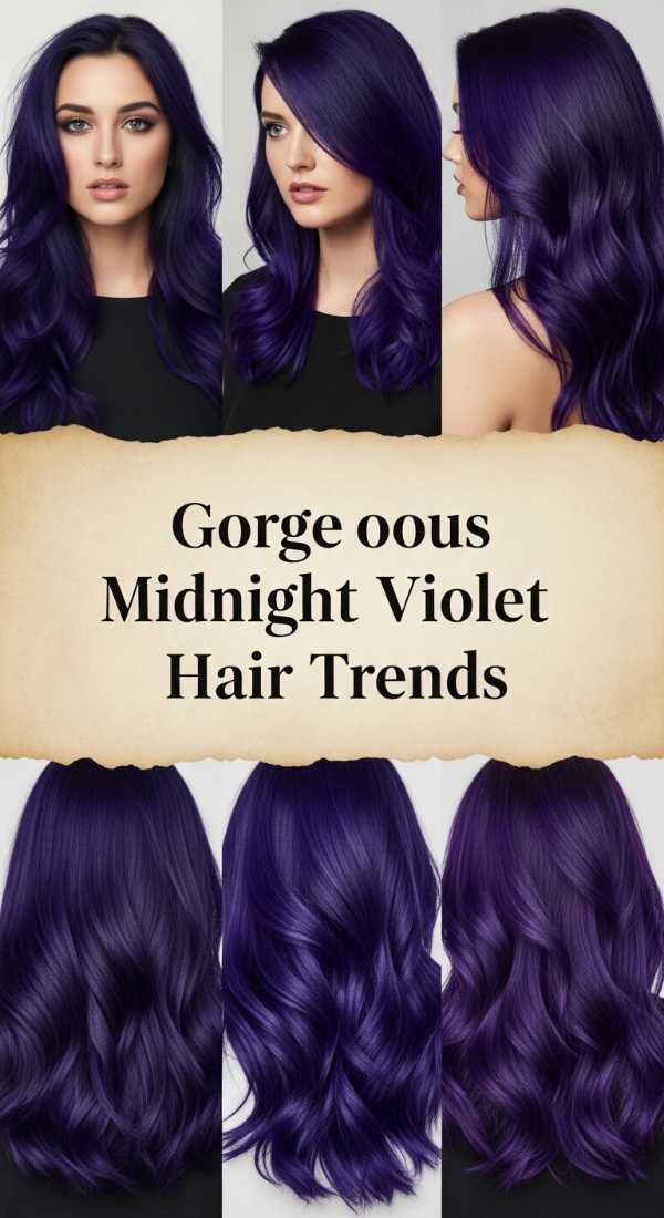 Slay Your Big Day: 5 Alt Hairstyles Trending for the Class of 2026 Gorgeous Midnight Violet Hair Trends 6a141dcf2019e