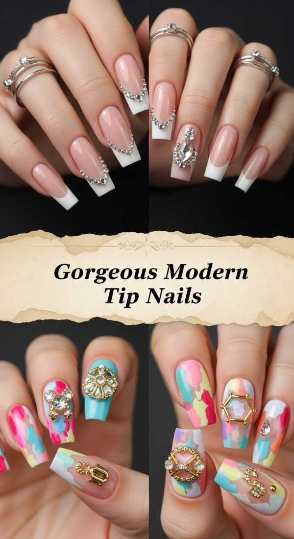 Gorgeous Modern Tip Nails 6a1343c8869dc