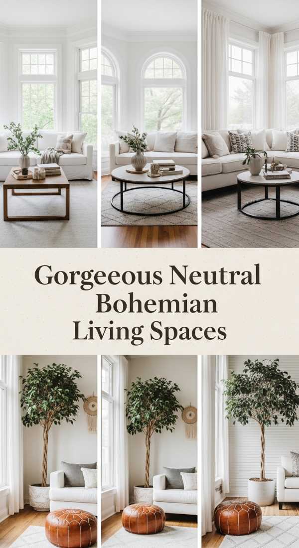 Gorgeous Neutral Bohemian Living Spaces 6a0ea13f37cee